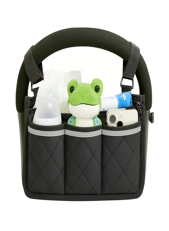 Longomat Stroller Caddy Stroller Organizer With Cup Holder, Non Slip Straps Stroller Bag for Phone, Pet Stroller Accessories,Universal Stroller Organizer,Fits Single & Double Strollers - Image 1