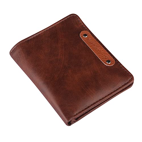 ShopMantra Unisex Printed Card Holder| Card Holder for Women | Card Holder for Men | Premium Vegan Faux Leatherette Card Holder Pocket Organizer - Brown - Image 2