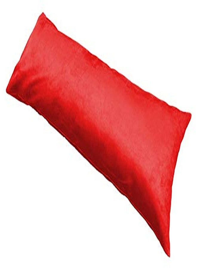 MoonRest Classic Microsuede Body Pillow Pillowcase - Ultra-Soft Plush - Hidden Zipper 20 X 54 Inch - Red - Image 1