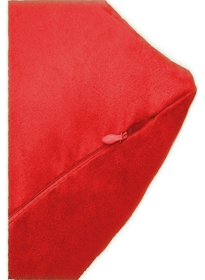MoonRest Classic Microsuede Body Pillow Pillowcase - Ultra-Soft Plush - Hidden Zipper 20 X 54 Inch - Red - Image 2