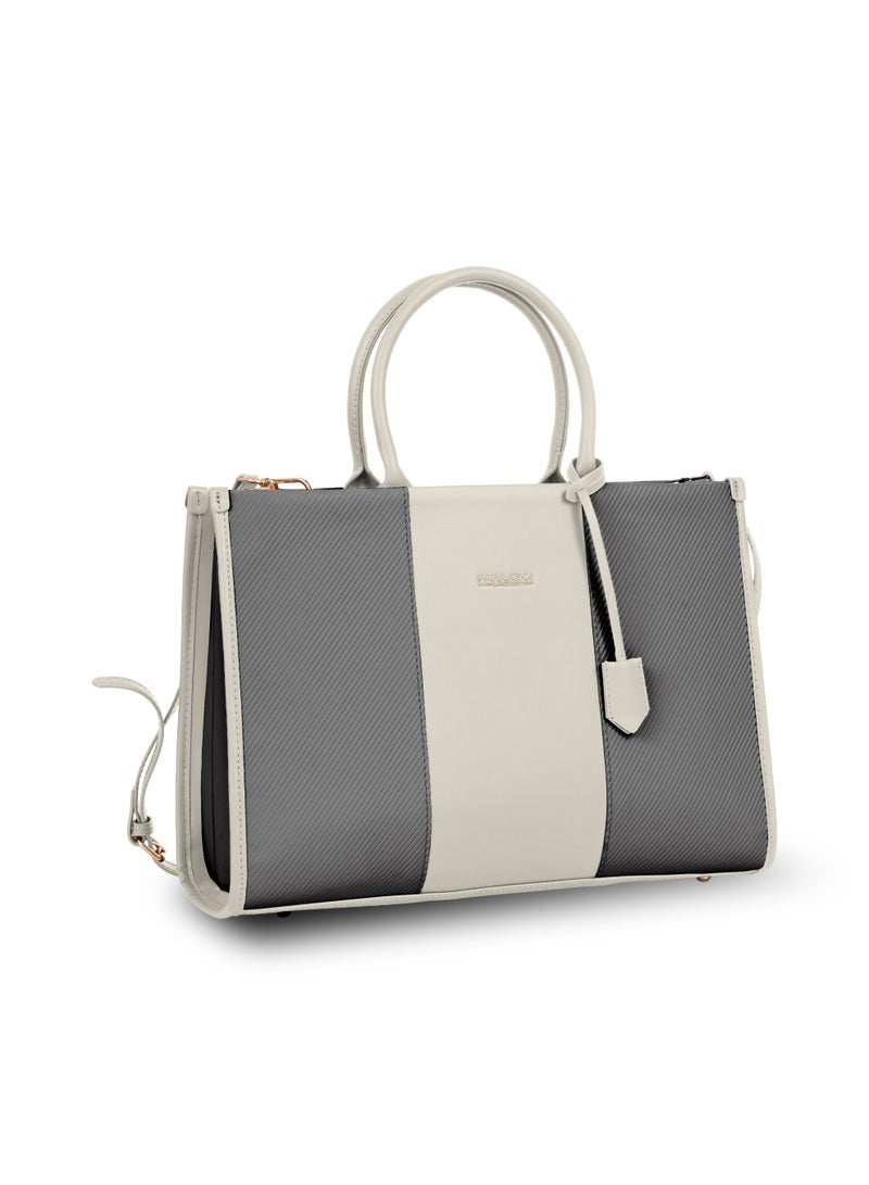 بارا جون حقائب يد نسائية عصرية ذات مقبض علوي للنساء حقيبة كتف كروس كاكي - Image 1