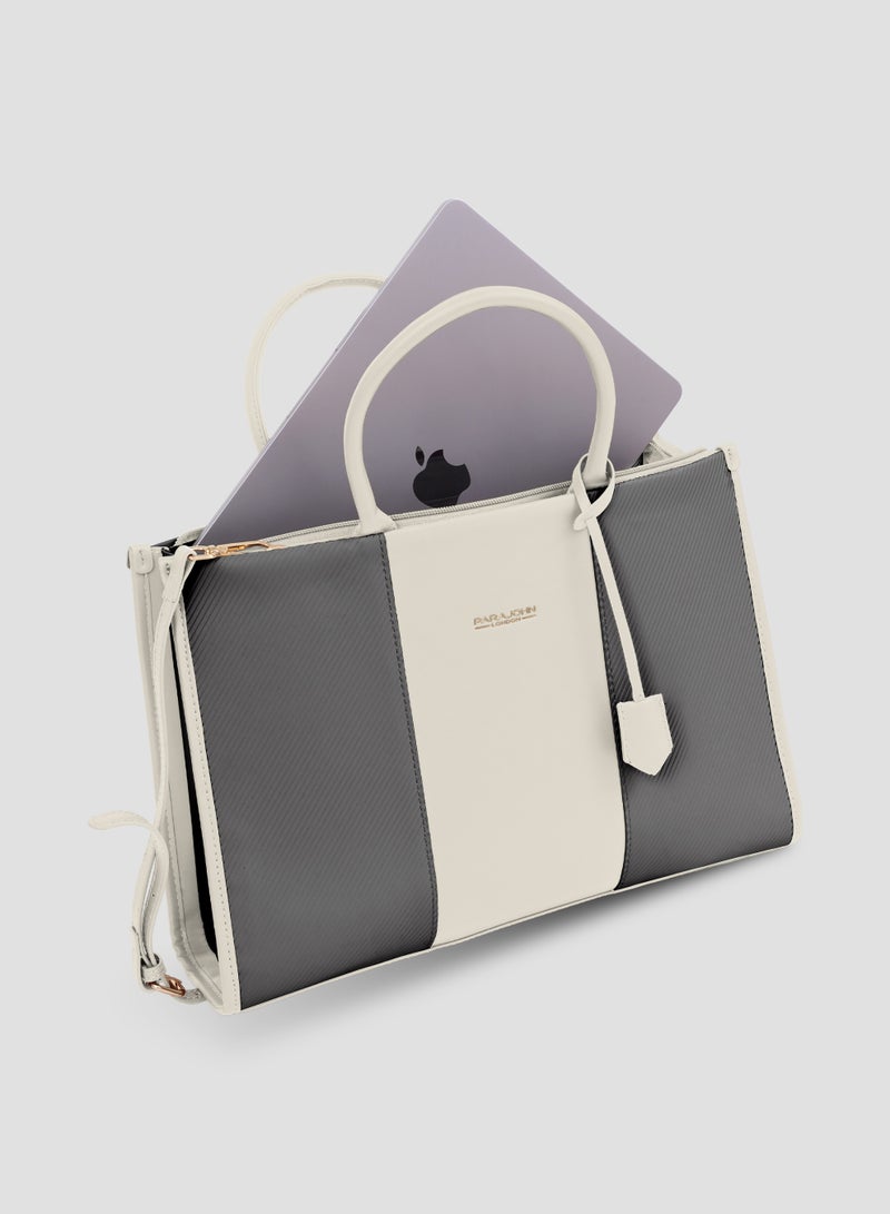 بارا جون حقائب يد نسائية عصرية ذات مقبض علوي للنساء حقيبة كتف كروس كاكي - Image 3