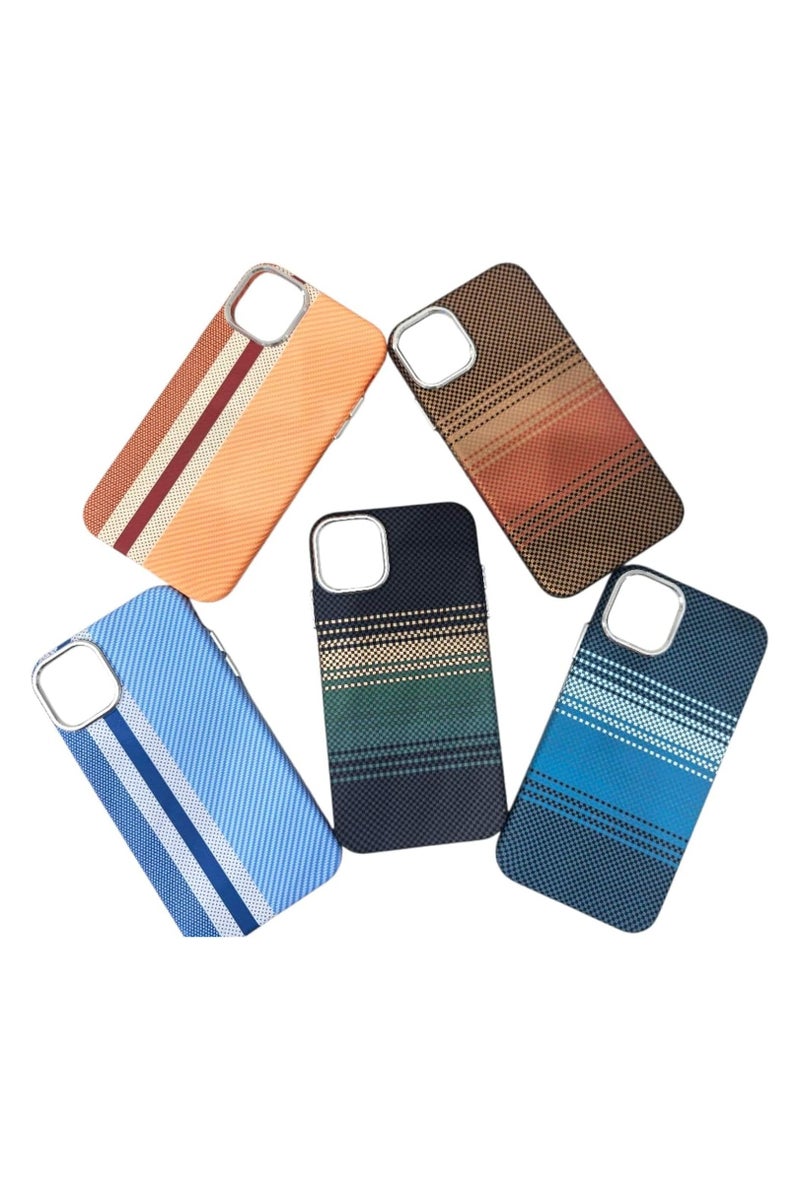 erorex Phone Case Compatible with iPhone 15 Pro Slim Lightweight Protective Cover with Beige and Brown Stripe Pattern Anti Slip Grip Shock Absorption Precise Cutouts and Stylish Durable Finish - Image 3