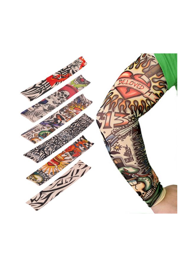 Akstore Temporary Tattoo Sleeves Set Arts Temporary Fake Slip On Tattoo Arm Sleeves Kit - Image 3