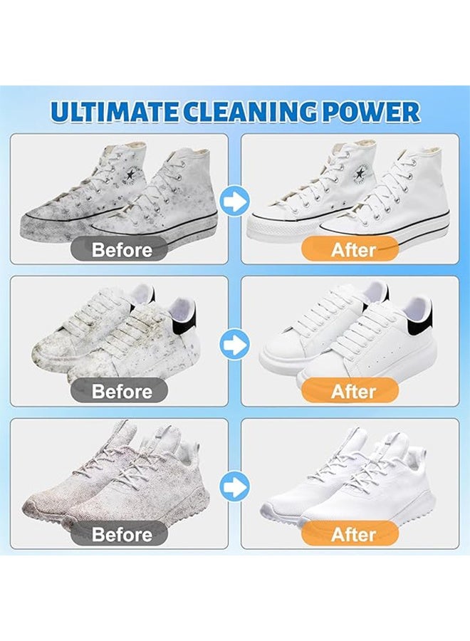 Jakehoe Foam Cleaner For White Shoe,Foam Shoe Cleaner for Non-washing Decontamination and Whitening of Sports Shoe Sneakers White Shoes Microfiber Shoe and Cloth Shoes Cleaning,100ml - Image 4