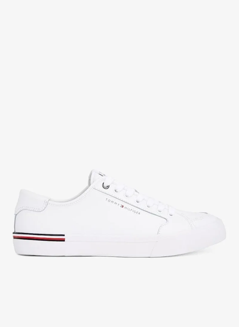 TOMMY HILFIGER CORE VULCANISED LEATHER TRAINERS