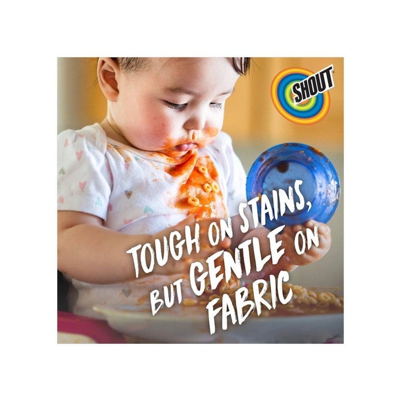 Shout Triple-Acting Stain Removing Spray 500ML – Powerful Laundry Stain Remover, Clings Penetrates & Lifts Tough Stains, Fabric Cleaner for White & Colored Clothes, Pre-Treat Spray - Image 5