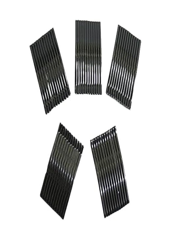 SMART VILLA TRADERS Black Bobby Pins - Medium Size Hair Grips for Hair Styling, Buns, and Updos | Hair Accessories for Women & Girls | Ideal for Beauty Parlors, Makeup Artists, and Daily Use Pack of 12 - Image 1