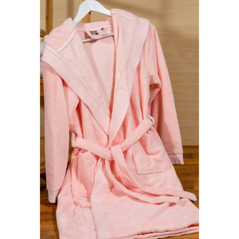 DWELL Dwell-Hotel Royal Living Microvelour Bath Robe & Slippers Gift Box-Pink