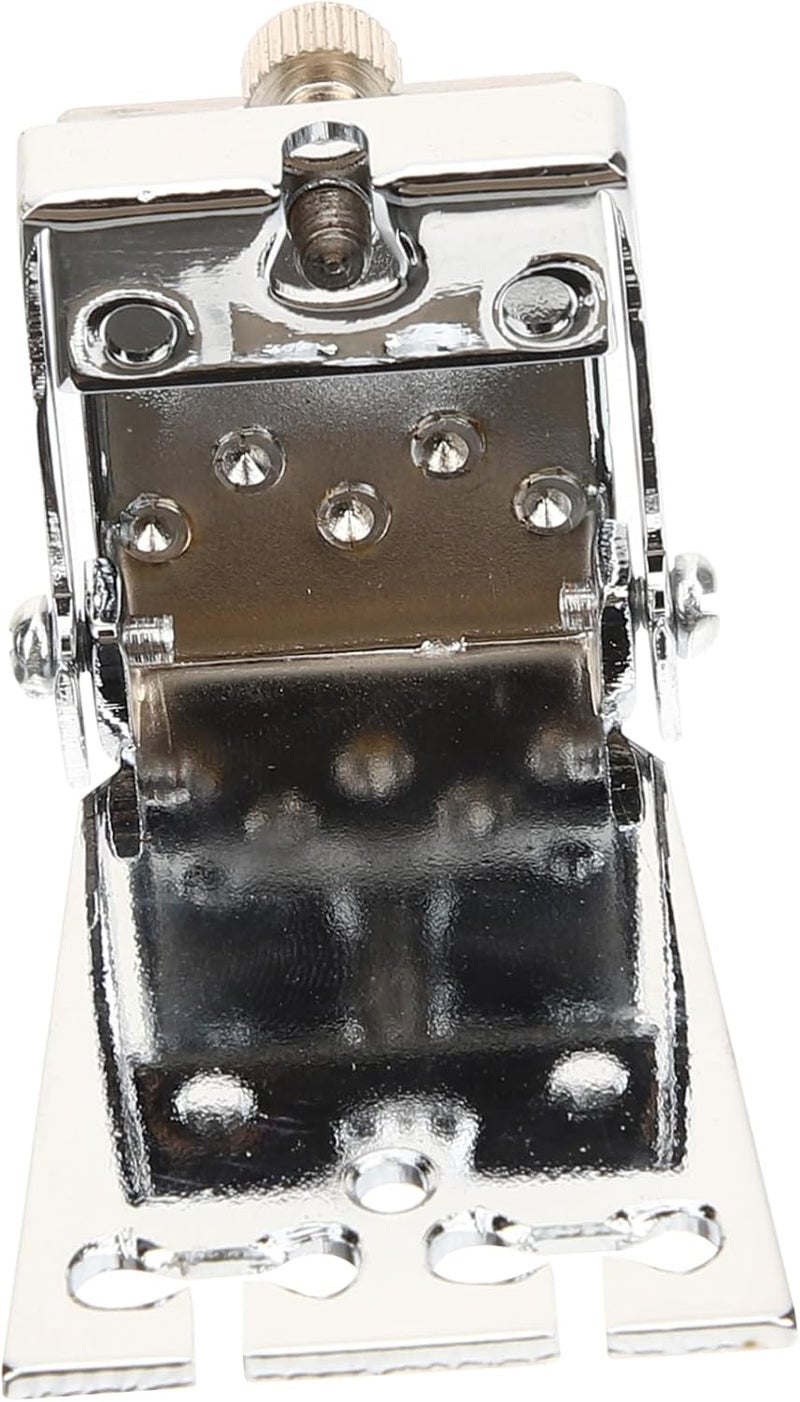 Garneck Chrome Metal Tailpiece for String Banjo Replacement Part Durable Banjo Bridge Cover Smooth Bright Finish Players - Image 1