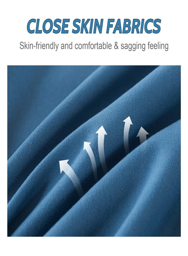 Decroom Lightweight Queen Comforter Set with 2 Pillow Sham - 3 Pieces Set - Quilted Down Alternative Comforter/Duvet Insert for All Season - Grayish Blue/Grey - Queen Size - Image 5