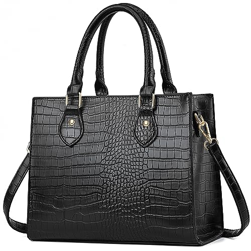 CHICAROUSAL Crossbody Purses and Handbags for Women PU Leather Tote Top Handle Satchel Shoulder Bags (Stw Black) - Image 1
