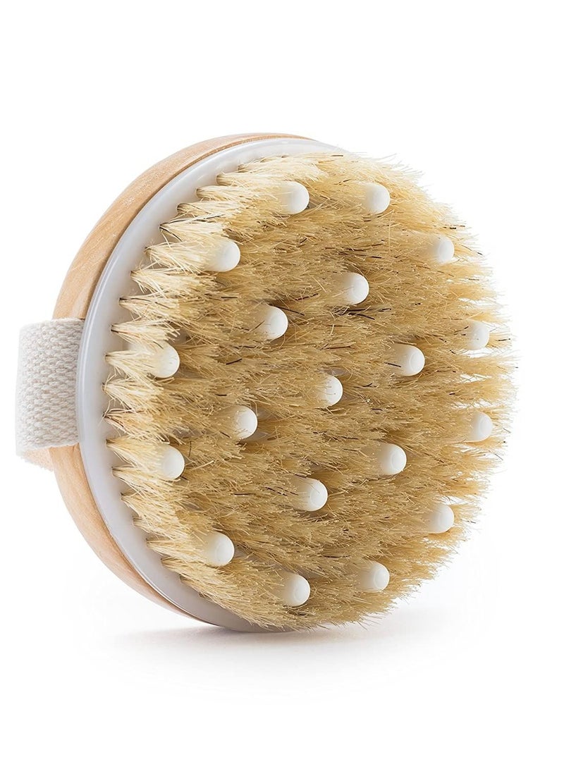 Lifenpure™ Exfoliating  wooden round bath Body Brush - Image 2
