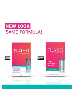 Flash fLASH Eyelash Serum, Serum for Long, Curled Lashes - Enhances and Strengthens Your Natural Lashes - Safe and Effective Formula, 3-Month Supply  - Image 2