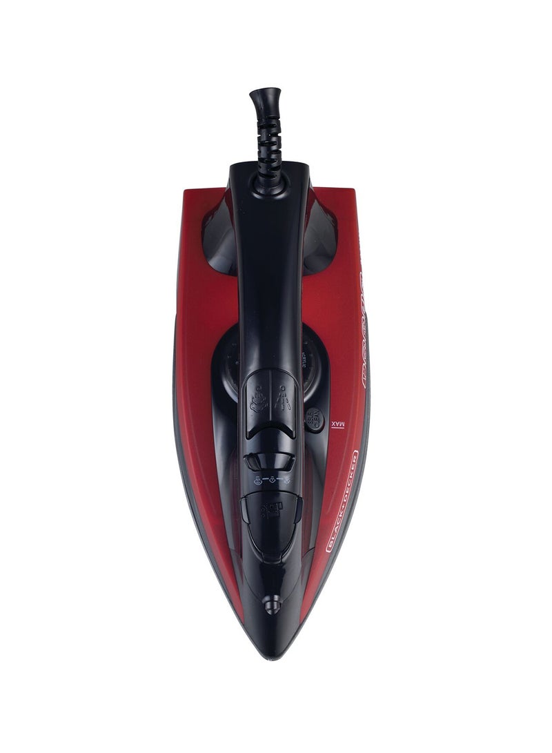 BLACK+DECKER Steam Iron 220 ml 2200 W X2200-B5 Black/Red - Image 3