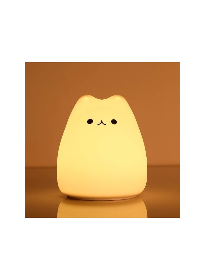 The Bros Night Light for Children Kitty Light Night Lights for Children Animal Light 7 Breathing Colour Light for Baby Bedroom with Remote Control (Cat) - Image 5