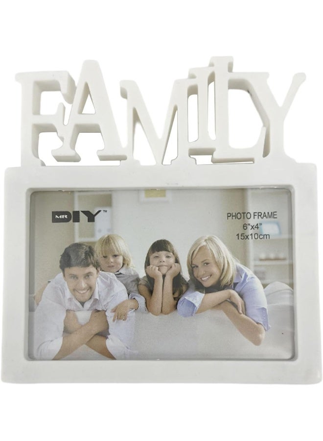 Decorhills DECORHILLS FRAMES & DECOR Plastic Family Design Single Photo Frame  - Image 1
