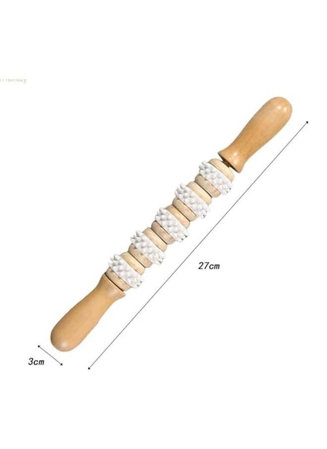 Generic Wooden Massage Roller, Acupoint Massage Stick Roller Massager Body Massage Tool  - Image 5