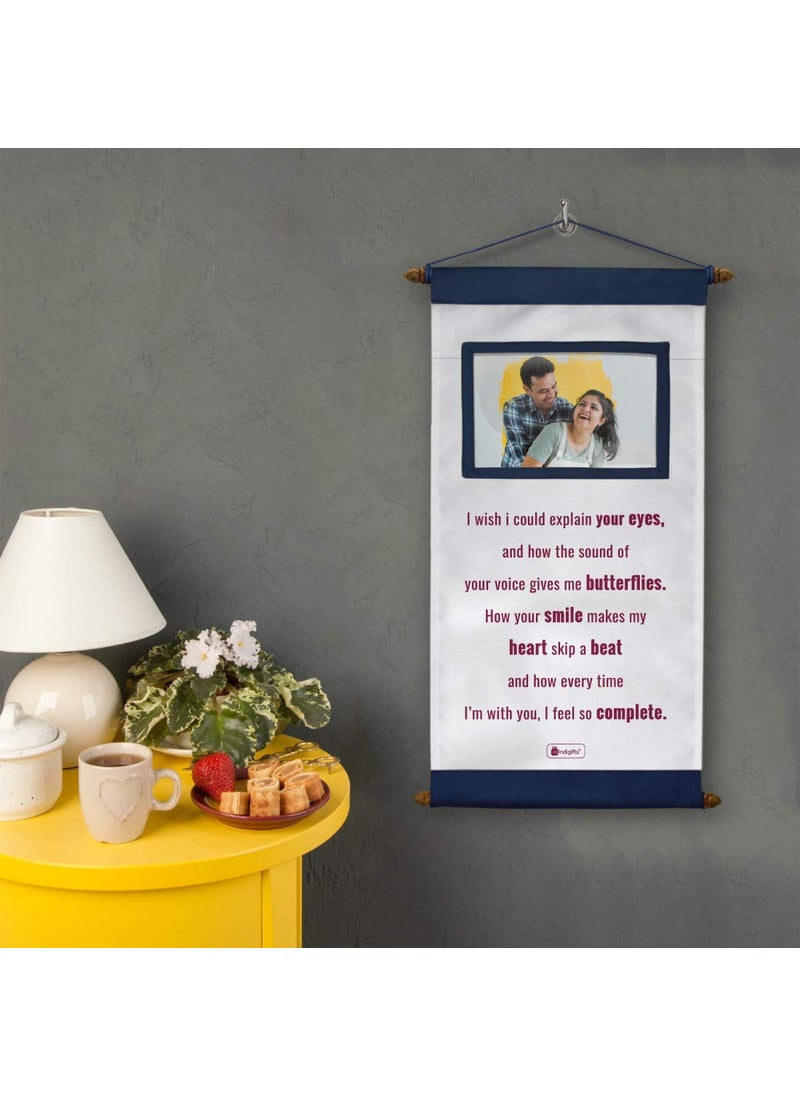Indigifts - Indigifts Valentines Day Gift for Boyfriend Message Scroll Card 18x11 Inches with Photo Pocket - Best Gift for Boyfriend, Birthday Gift for Girlfriend, Gifts for Husband, Love Card - Image 1