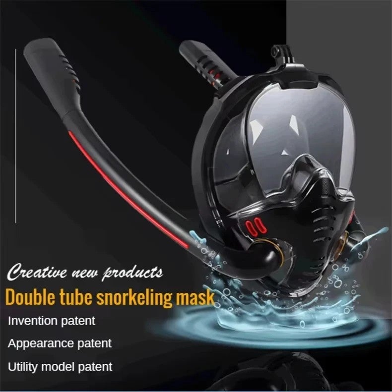 Bluejw Eco Friendly Swim Scuba Diving Full Face Mask Go Pro Mount  Diving Mask for Adults - Image 3