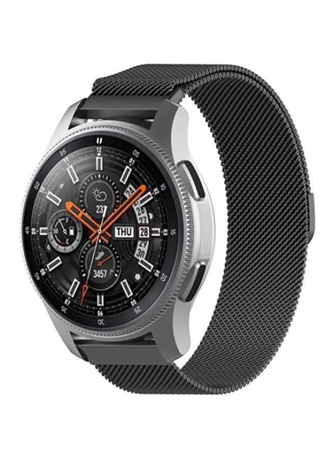 Generic - Band For Huami Amazfit GTS 20mm / Bip U Pro  Milanese Magnetic Metal Watch Band Black - Image 1