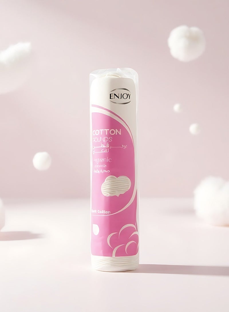 إنجوي انجوي أقراص قطنية ناعمة لإزالة المكياج وتنظيف البشرة – 100٪ قطن طبيعي نقي، فائقة الامتصاص، مزدوجة الملمس، خالية من النسالة وآمنة للبشرة الحساسة (عبوة واحدة) - Image 3