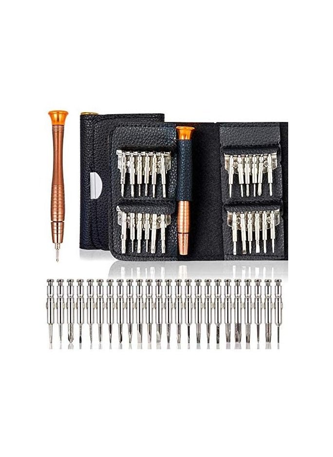 Dubkart 25 In 1 Precision Screwdriver Set Repair Tools Kit Black/Silver  - Image 1