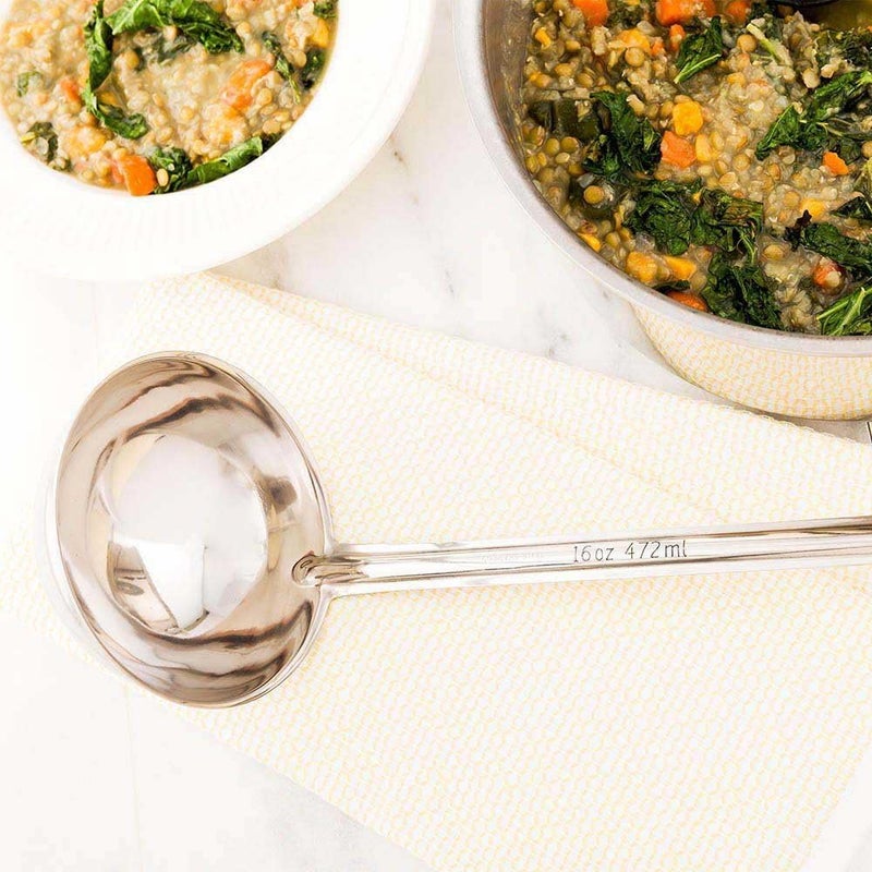 Restaurantware Restaurantware Met Lux 16 Ounce Portion Ladle 1 Multipurpose Portion Serving Spoon  Does Not Corrode Dishwashable Stainless Steel Portion Control Serving Utensil Premium  - Image 3