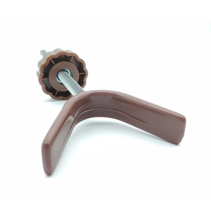 vmaisi Baby Gate Banister Adapter Y-Spindle Rods - M8 (8mm) Replacement Bolt Part for Pressure Mounted Baby and Pet Safety Stair Gates, Extra Long Wall Mounting Screws Rod & Bolts (Y-Brown-2 Pack) - Image 3