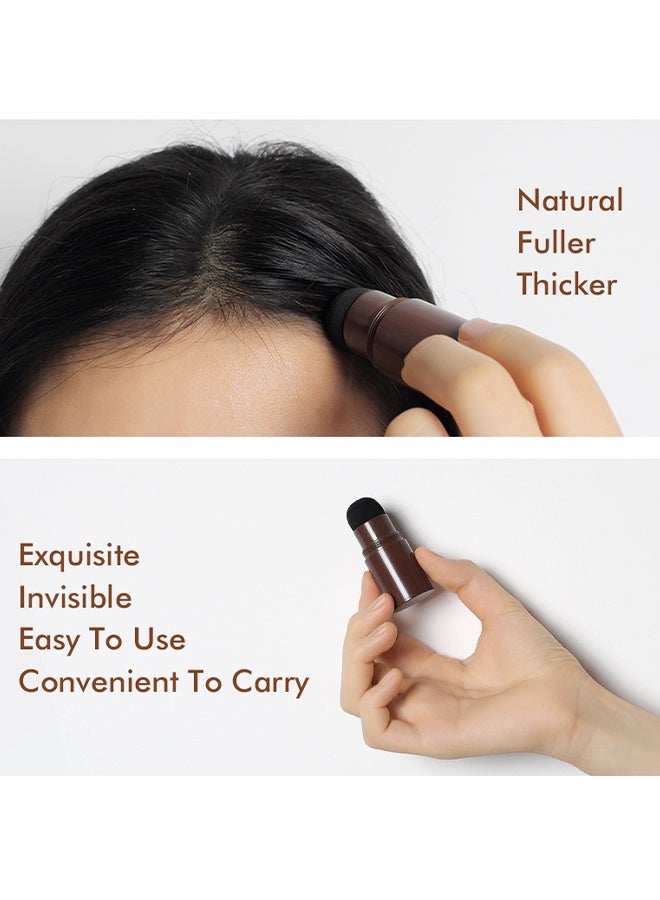 Luxfume Hairline Powder Stick, Instantly Conceals Hair Loss, Hairline Contouring Shadow Powder for Women & Men, Waterproof, Multi-Use, Long Lasting, Portable # Dark Brown - Image 3