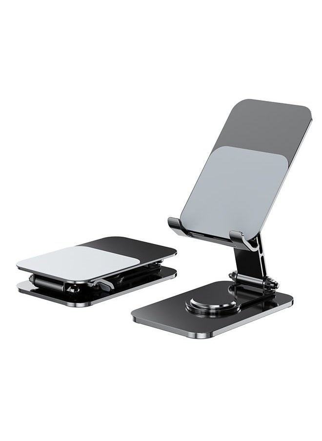 Generic Folding Cell Phone Stand Adjustable 360° Rotation Non-Slip Metal Phone Stand for Desk  - Image 1