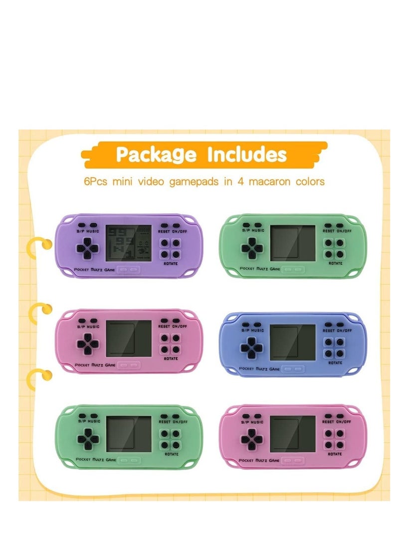 Zikra Video Game Party Favors Video Game Keychain Multi Colors Gamer Party Supplies Video Game Party Decoration Gift Ideal for Kids 6PCS - Image 5