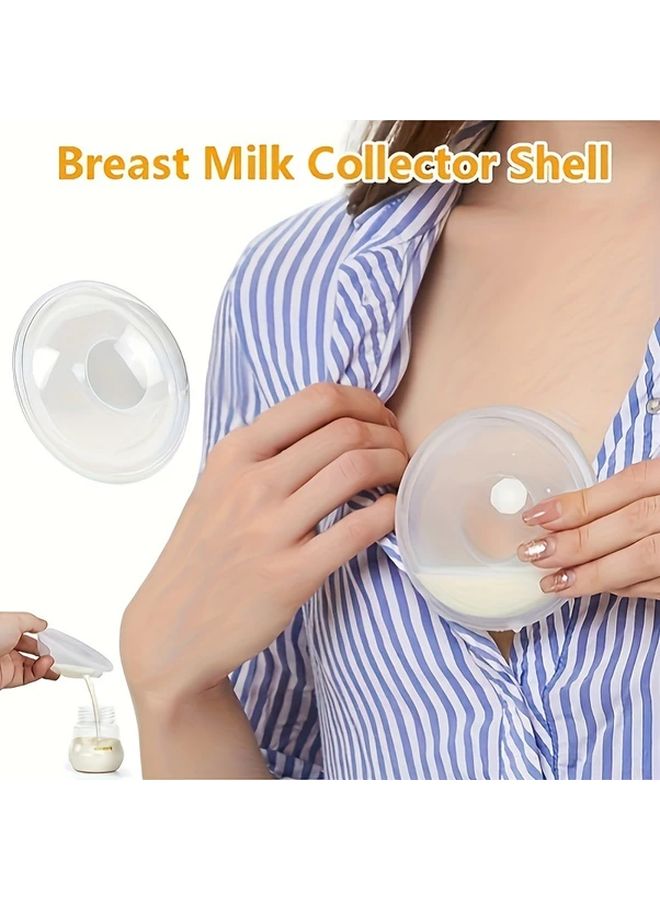 2pcs Breast Milk Collector Storage Pods Portable Hygienic Easy Clean Leakproof - Image 1