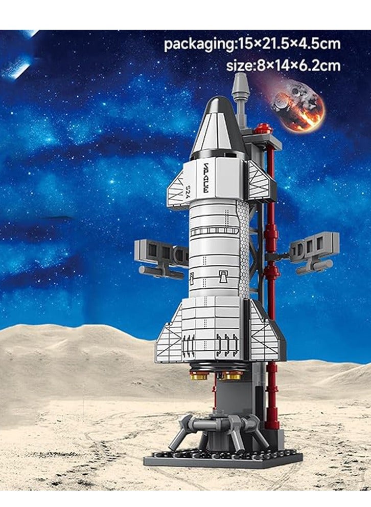107-Piece Aviation Rocket Building Blocks Toys, Star Ship Models, Train Hands-On Skills Develop Intelligence And Stimulate Creativity - Image 2