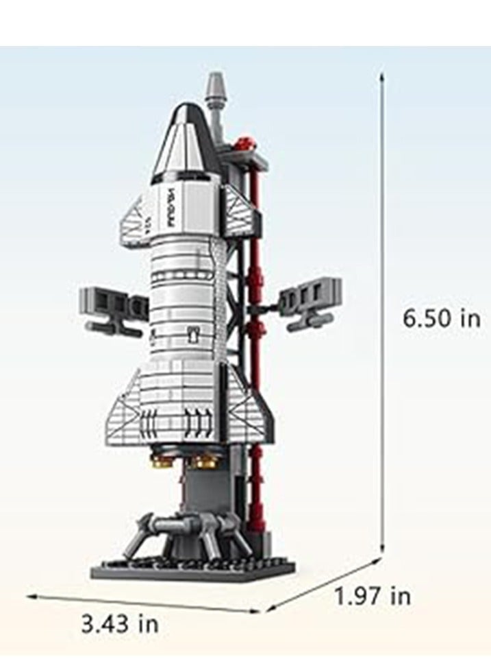 107-Piece Aviation Rocket Building Blocks Toys, Star Ship Models, Train Hands-On Skills Develop Intelligence And Stimulate Creativity - Image 3