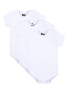 Funny Bunny Pack of 3 Cotton Half Sleeve Bodysuit for Baby  - Image 1