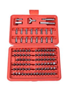 NIBEMINENT 100-Piece Bit Electrical Screw Driver Set Red/grey  - Image 5