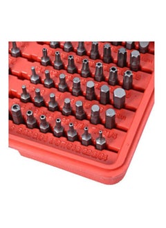 NIBEMINENT 100-Piece Bit Electrical Screw Driver Set Red/grey  - Image 3