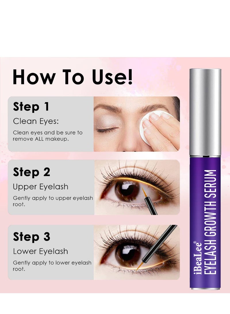 iBealee Eyelash Growth Essence,Eyelash Nutritional Serum,Moisturizing,Curling,Thick and Long Eyelashes (8ml)  - Image 5