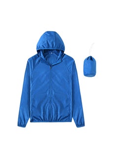 Loquat Men Quick Dry Breathable Elastic Coat Blue  - Image 1