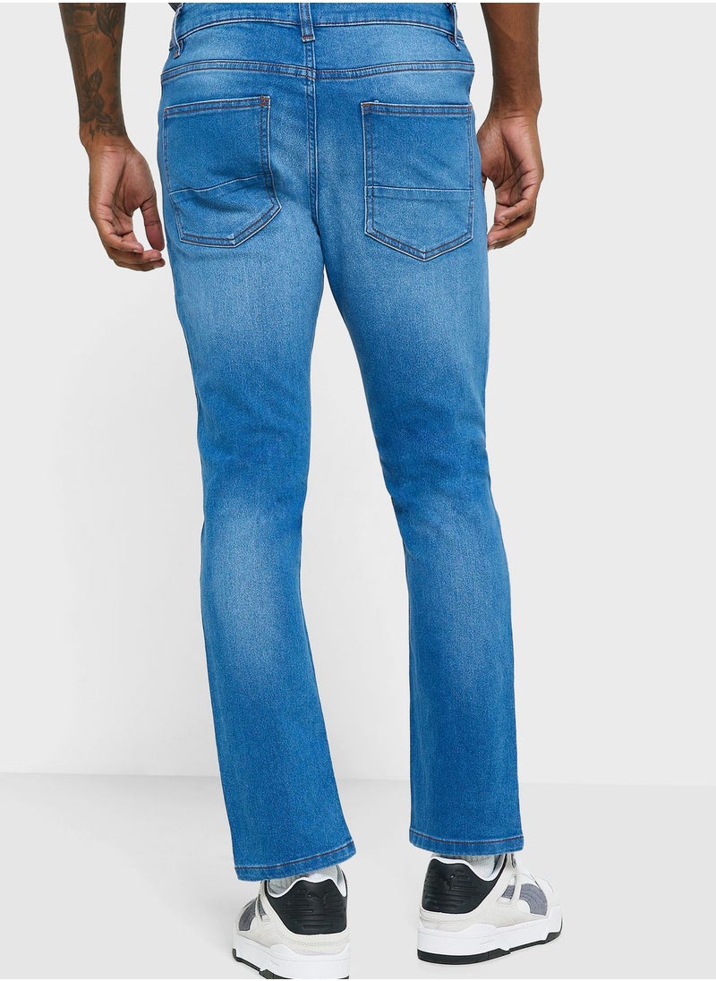 Seventy Five - Slim Fit Washed Jeans - Image 1