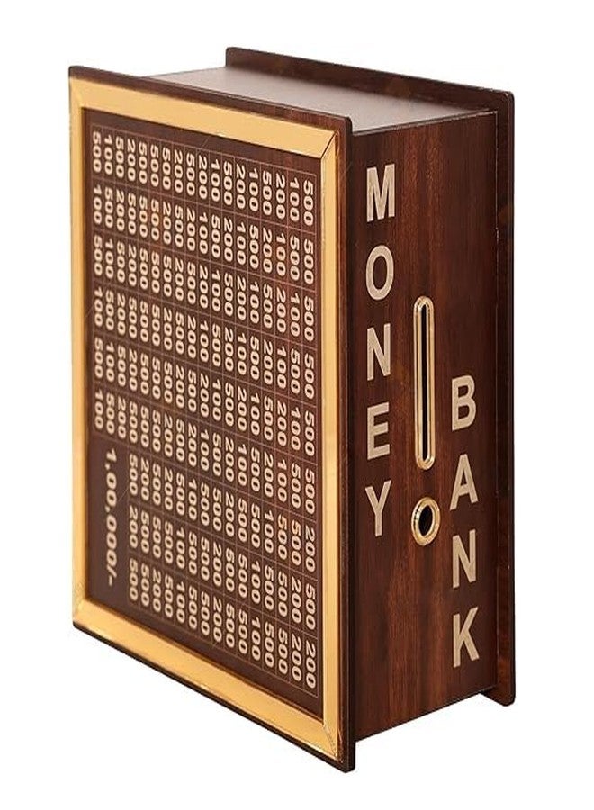 Zemglam Wooden Money/Piggy Bank, Money Box, Coin Box with Carved Design for Kids/Children, Savings Challenge Box, Cashbox,Cash Vault Wooden Savings Box,Wooden Coin Piggy Bank,Money Save Box Smash - Image 2