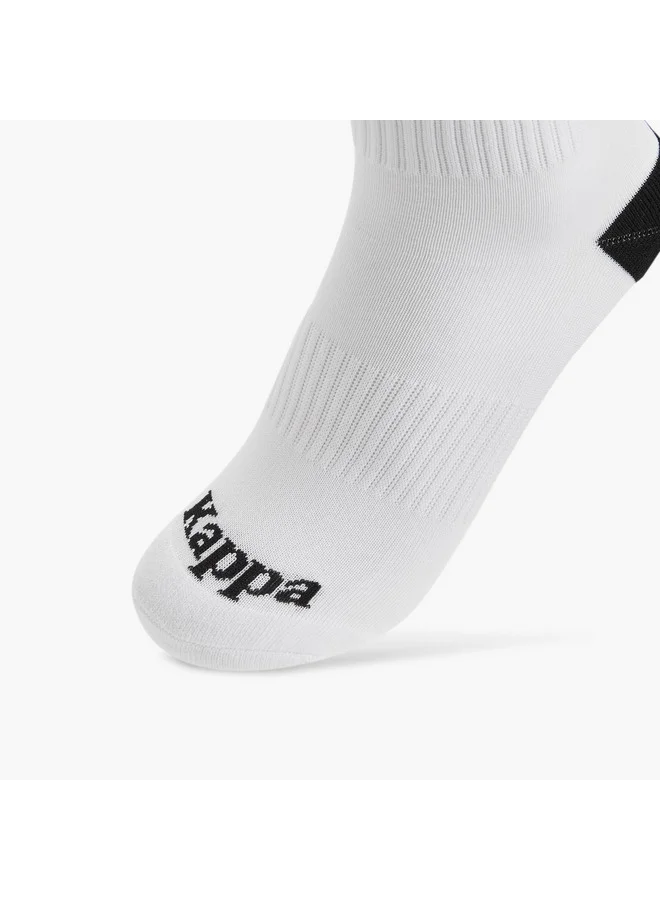 Kappa Boys Logo Print Non Terry Socks - Set of 2