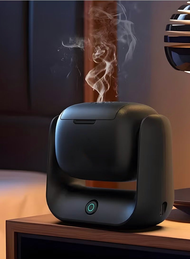 سيتا موقد بخور دوار ببطارية ممتدة، توزيع عطر متعدد الاستخدامات للمنزل والمكتب، بسعة 1500 مللي أمبير ونمط عصري - Image 2