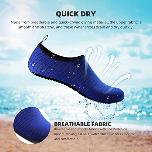 ATHMILE Water Shoes for Women Men Quick-Dry Aqua Socks Swim Beach Barefoot Yoga Exercise Wear Sport Accessories Pool Camping Must Haves Adult Youth Size - Image 5