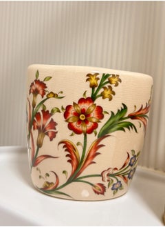 bbet Toothbrush Holder, Ceramic Bathroom Accessories, Artistic Home Decor (Drain Phoenix tail flower)  - Image 3