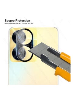 Generic HD Full Coverage Tempered Glass Camera Protector Anti-Scratch Drop Protection Slim Design for Realme C55 Black  - Image 3