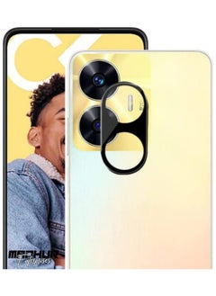 Generic HD Full Coverage Tempered Glass Camera Protector Anti-Scratch Drop Protection Slim Design for Realme C55 Black  - Image 1