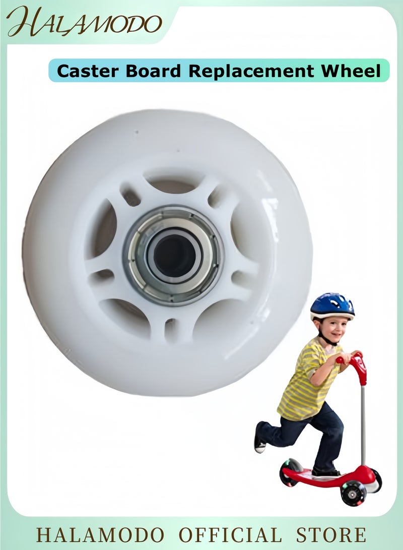 Generic Caster Board Replacement Wheel Set Scooter Replacement Wheels Flashing Roller Lights Back Rear for Kids  Teens Indoor Outdoor Skating  - Image 1