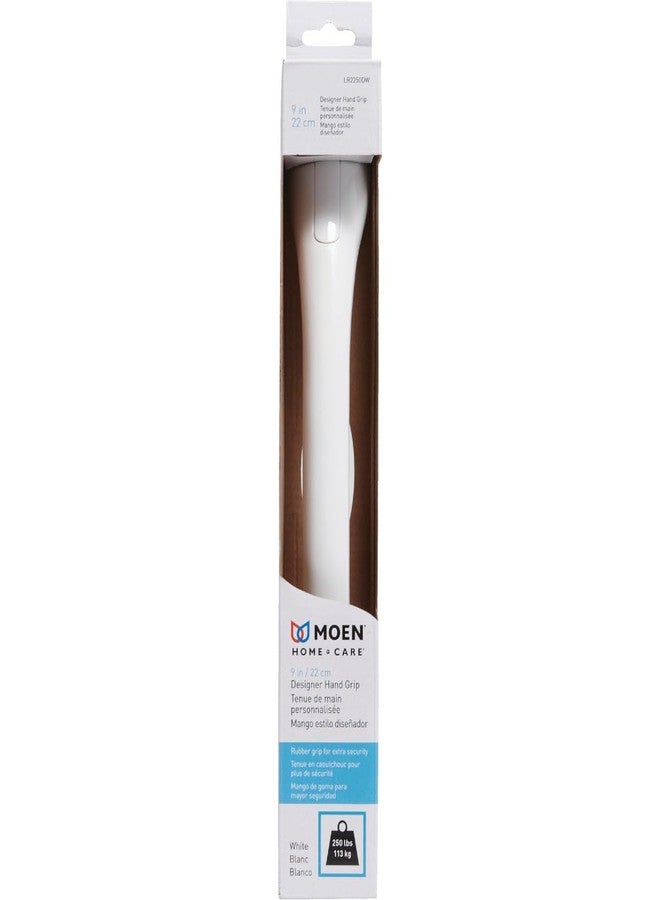 Moen LR2250DW 9-Inch Home Care Designer Hand Grip, Glacier White - Image 2